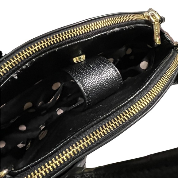 Anne Klein Black Structured Handbag - Picture 5 of 9